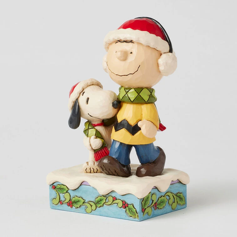 Enesco Jim Shore Peanuts Charlie Brown And Snoopy Wrapped In Scarf Figurine, 6" 6 Enesco Jim Shore Peanuts Charlie Brown And Snoopy Wrapped In Scarf Figurine, 6" - Image 4