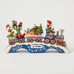 Enesco Jim Shore Mickey Mouse And Friends Light-Up Musical Train Figurine, 8.64" -Enesco Store Disney Characters LightUp Musical Train Figurine 6014996 03