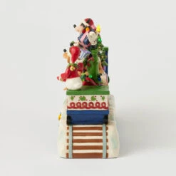 Enesco Jim Shore Mickey Mouse And Friends Light-Up Musical Train Figurine, 8.64" -Enesco Store Disney Characters LightUp Musical Train Figurine 6014996 06