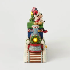 Enesco Jim Shore Mickey Mouse And Friends Light-Up Musical Train Figurine, 8.64" -Enesco Store Disney Characters LightUp Musical Train Figurine 6014996 07