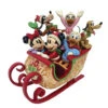Enesco Jim Shore Mickey Mouse And Friends Sleigh Ride Figurine, 8"