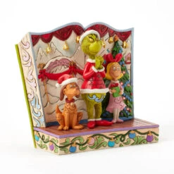 Enesco Jim Shore Grinch And Friends Light-Up Storybook Figurine, 6.2" 10 Enesco Jim Shore Grinch And Friends Light-Up Storybook Figurine, 6.2" -Enesco Store Grinch Max Cindy Lou Lighted Storybook Figurine 6017056 03