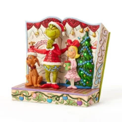 Enesco Jim Shore Grinch And Friends Light-Up Storybook Figurine, 6.2" 11 Enesco Jim Shore Grinch And Friends Light-Up Storybook Figurine, 6.2" -Enesco Store Grinch Max Cindy Lou Lighted Storybook Figurine 6017056 04