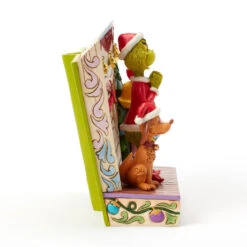 Enesco Jim Shore Grinch And Friends Light-Up Storybook Figurine, 6.2" 13 Enesco Jim Shore Grinch And Friends Light-Up Storybook Figurine, 6.2" -Enesco Store Grinch Max Cindy Lou Lighted Storybook Figurine 6017056 06