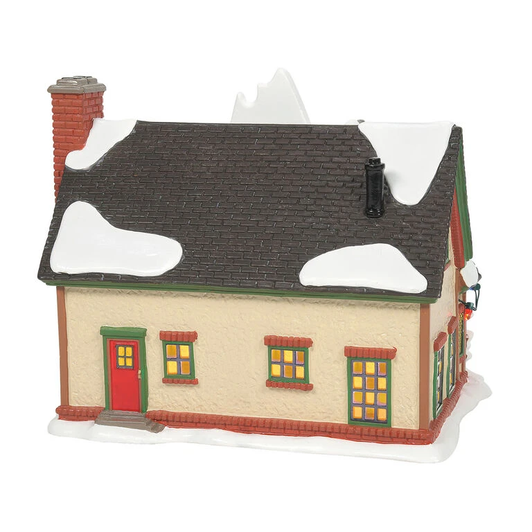 Enesco Original Snow Village Dr. Seuss The Grinch House With Lights, 7.2" 4 Enesco Original Snow Village Dr. Seuss The Grinch House With Lights, 7.2" - Image 2