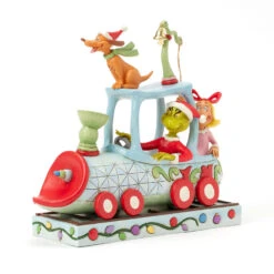 Enesco Jim Shore Grinch, Max And Cindy Lou On Train Figurine, 9.1" 10 Enesco Jim Shore Grinch, Max And Cindy Lou On Train Figurine, 9.1" -Enesco Store Grinch Max Cindy Lou Who Train Figurine 6017070 03
