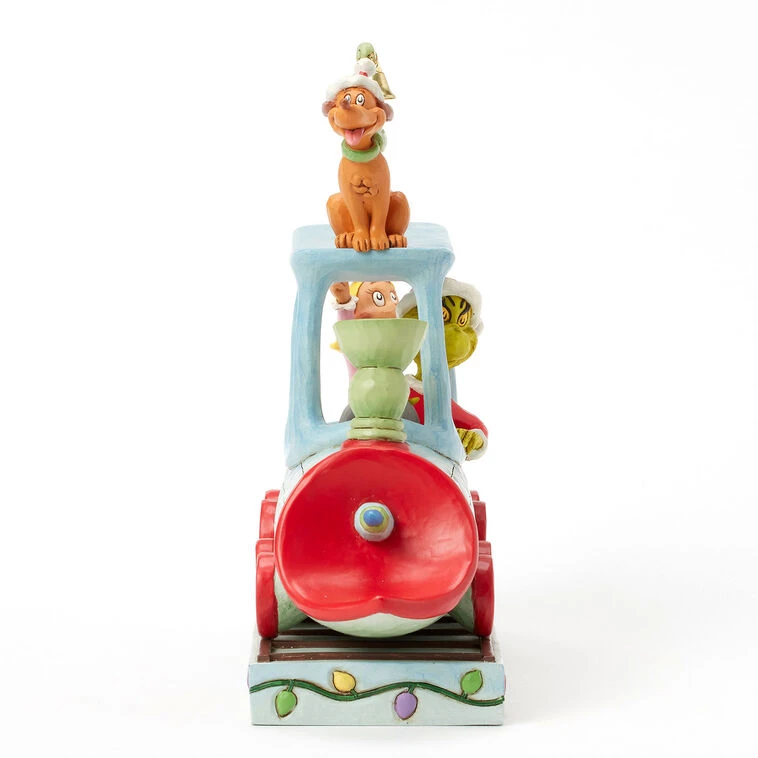 Enesco Jim Shore Grinch, Max And Cindy Lou On Train Figurine, 9.1" 8 Enesco Jim Shore Grinch, Max And Cindy Lou On Train Figurine, 9.1" - Image 6