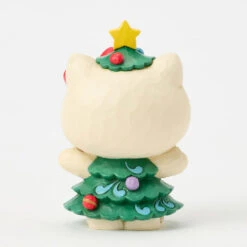 Enesco Jim Shore Sanrio Hello Kitty Christmas Tree Mini Figurine, 3.7" -Enesco Store Hello Kitty in Christmas Tree Dress Mini Figurine 6017558 02