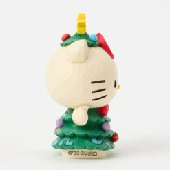 Enesco Jim Shore Sanrio Hello Kitty Christmas Tree Mini Figurine, 3.7" -Enesco Store Hello Kitty in Christmas Tree Dress Mini Figurine 6017558 04