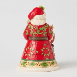 Enesco Jim Shore Heartwood Creek Santa Figurine With 2025 Dated Ornament, 7.5" -Enesco Store Jim Shore 2025 Dated Hallmark Exclusive Santa Figurine 6017053 02