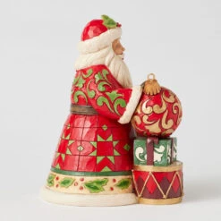 Enesco Jim Shore Heartwood Creek Santa Figurine With 2025 Dated Ornament, 7.5" -Enesco Store Jim Shore 2025 Dated Hallmark Exclusive Santa Figurine 6017053 04