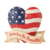 Enesco Jim Shore America The Beautiful Mini Heart Figurine, 3.3" 2 Enesco Jim Shore America The Beautiful Mini Heart Figurine, 3.3" -Enesco Store Jim Shore America the Beautiful Mini Heart Figurine 6010559 01