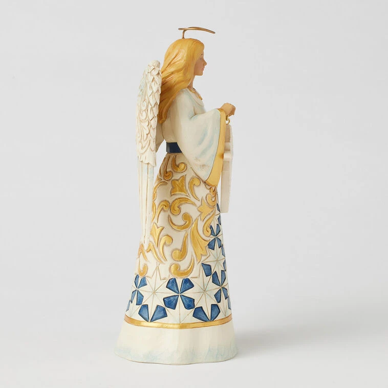 Enesco Jim Shore Heartwood Creek Blue And Gold Angel Figurine, 8.46" 6 Enesco Jim Shore Heartwood Creek Blue And Gold Angel Figurine, 8.46" - Image 4