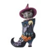 Enesco Jim Shore Black Cat Inside Of Witch's Boot Figurine, 8.26" -Enesco Store Jim Shore Cat In Witchs Boot Figurine 6012750 01