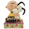 Enesco Jim Shore Charlie Brown Hugging Snoopy Figurine, 4.5" -Enesco Store Jim Shore Charlie Brown Hugging Snoopy Figurine 6007936 01