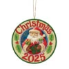 Enesco Jim Shore Heartwood Creek Annual 2025 Dated Santa Gifts Ornament, 3" -Enesco Store Jim Shore Christmas 2025 Santa Ornament 6017308 01