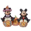 Enesco Jim Shore Disney Mickey Mouse And Minnie Mouse Halloween Figurine, 7.25" 1 Enesco Jim Shore Disney Mickey Mouse And Minnie Mouse Halloween Figurine, 7.25" -Enesco Store Jim Shore Disney Mickey and Minnie Halloween Figurine 6013052 01