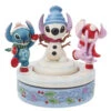 Enesco Jim Shore Disney Stitch And Angel Build A Snowman Rotating Figurine, 6" 1 Enesco Jim Shore Disney Stitch And Angel Build A Snowman Rotating Figurine, 6" -Enesco Store Jim Shore Disney Stitch and Angel Snowman Figurine 6013061 01
