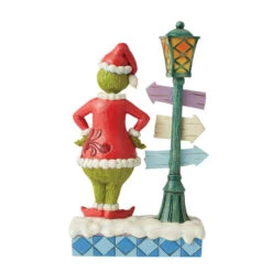 Enesco Jim Shore Grinch By Lit Lamppost Figurine, 10.24" 5 Enesco Jim Shore Grinch By Lit Lamppost Figurine, 10.24" -Enesco Store Jim Shore Dr. Seuss Grinch By Lamppost Figurine 6012699 02