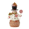 Enesco Jim Shore Heartwood Creek Gingerbread Snowman Figurine, 7" 1 Enesco Jim Shore Heartwood Creek Gingerbread Snowman Figurine, 7" -Enesco Store Jim Shore Gingerbread Snowman Figurine 6017265 01