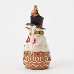 Enesco Jim Shore Heartwood Creek Gingerbread Snowman Figurine, 7" -Enesco Store Jim Shore Gingerbread Snowman Figurine 6017265 03