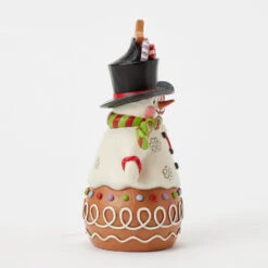 Enesco Jim Shore Heartwood Creek Gingerbread Snowman Figurine, 7" -Enesco Store Jim Shore Gingerbread Snowman Figurine 6017265 04