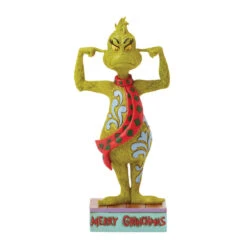 Enesco Jim Shore Grinch Plugging His Ears Figurine, 7"