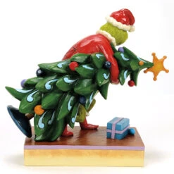 Enesco Jim Shore Grinch Stealing Christmas Tree, 7.4" -Enesco Store Jim Shore Grinch Stealing Christmas Tree Figurine 6017064 02