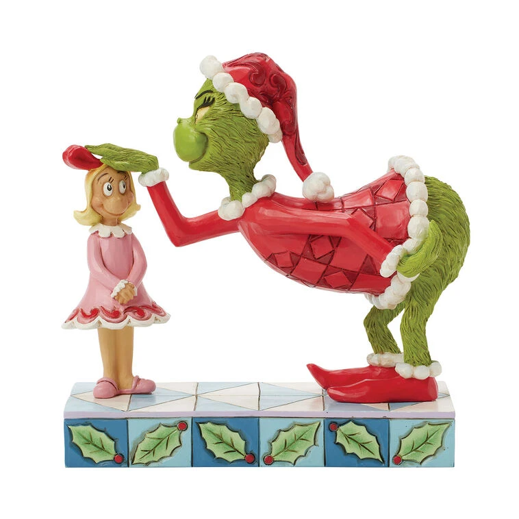 Enesco Jim Shore Grinch Patting Cindy Lou's Head Figurine, 5.4" 3 Enesco Jim Shore Grinch Patting Cindy Lou's Head Figurine, 5.4"