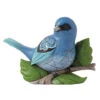 Enesco Jim Shore Indigo Bunting Bird Figurine, 4"