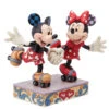 Enesco Jim Shore Disney Mickey And Minnie Roller Skating Figurine, 5.5" -Enesco Store Jim Shore Mickey and Minnie Roller Skating Figurine 6014315 01