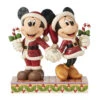 Enesco Jim Shore Disney Mickey And Minnie With Candy Canes Figurine, 6.14" 1 Enesco Jim Shore Disney Mickey And Minnie With Candy Canes Figurine, 6.14" -Enesco Store Jim Shore Mickey and Minnie in Santa Suits Figurine 6016882 01