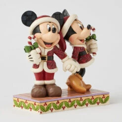 Enesco Jim Shore Disney Mickey And Minnie With Candy Canes Figurine, 6.14" -Enesco Store Jim Shore Mickey and Minnie in Santa Suits Figurine 6016882 03