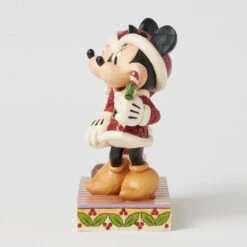 Enesco Jim Shore Disney Mickey And Minnie With Candy Canes Figurine, 6.14" -Enesco Store Jim Shore Mickey and Minnie in Santa Suits Figurine 6016882 05