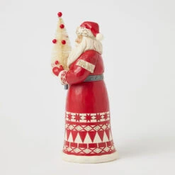 Enesco Jim Shore Nordic Noel Santa With Sisal Tree Figurine, 10.04" -Enesco Store Jim Shore Nordic Santa Holding Sisal Tree Figurine 6017043 03
