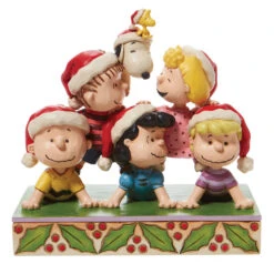 Enesco Jim Shore Peanuts Holiday Pyramid Figurine, 6.5"