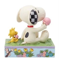 Enesco Jim Shore Peanuts Snoopy And Woodstock Eating Ice Cream Figurine, 5.12" -Enesco Store Jim Shore Peanuts Snoopy and Woodstock Figurine 6014349 02