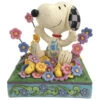 Enesco Jim Shore Peanuts Snoopy In Flowers Figurine, 4.75"