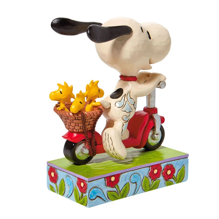 Enesco Jim Shore Peanuts Snoopy On Scooter Figurine, 6.5" 4 Enesco Jim Shore Peanuts Snoopy On Scooter Figurine, 6.5" - Image 2