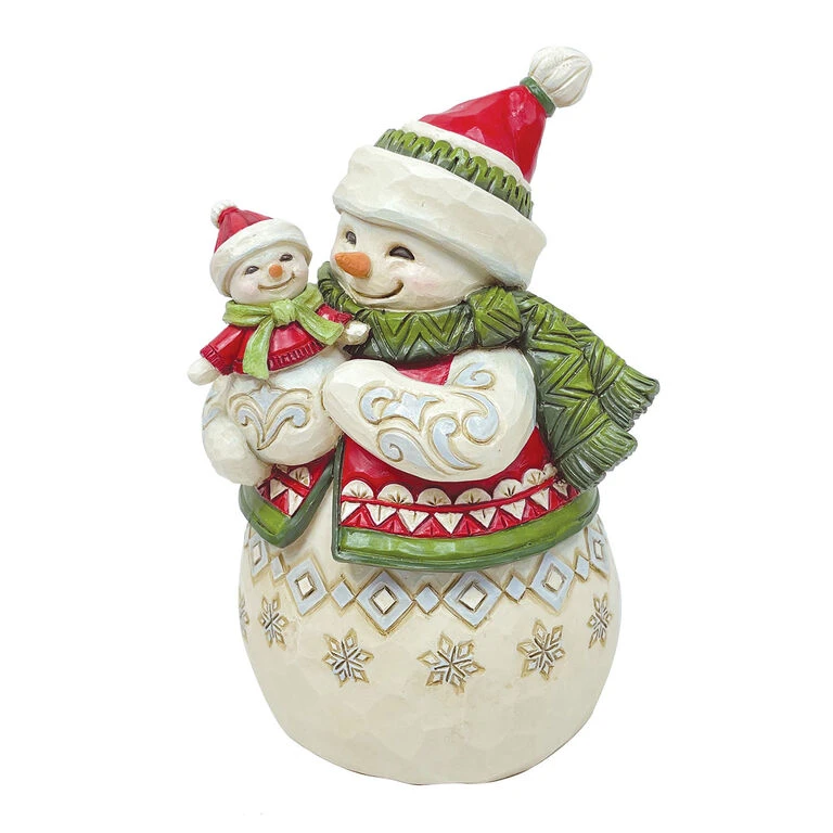 Enesco Jim Shore Pint-Sized Snow Mom And Snow Baby Figurine, 4.9" 5 Enesco Jim Shore Pint-Sized Snow Mom And Snow Baby Figurine, 4.9" - Image 3