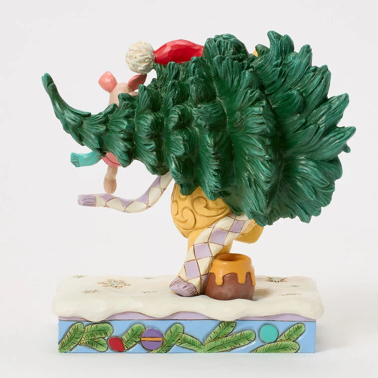 Enesco Jim Shore Disney Winnie The Pooh With Christmas Tree Figurine, 6.22" 4 Enesco Jim Shore Disney Winnie The Pooh With Christmas Tree Figurine, 6.22" - Image 2