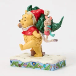 Enesco Jim Shore Disney Winnie The Pooh With Christmas Tree Figurine, 6.22" 11 Enesco Jim Shore Disney Winnie The Pooh With Christmas Tree Figurine, 6.22" -Enesco Store Jim Shore Pooh Carrying Christmas Tree Figurine 6016886 04