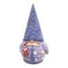 Enesco Jim Shore Purple Gnome Holding Santa Figurine, 5" -Enesco Store Jim Shore Purple Gnome Holding Santa Figurine 6009583 01