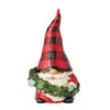 Enesco Jim Shore Heartwood Creek Gnome Wearing Wreath Figurine, 5.51" -Enesco Store Jim Shore Santa Gnome Wearing Wreath Figurine 6017026 01