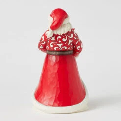 Enesco Jim Shore Heartwood Creek Santa With Blooming Amaryllis Figurine, 8.35" -Enesco Store Jim Shore Santa Holding Amaryllis Flower Figurine 6017005 02