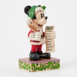 Enesco Jim Shore Disney Santa Mickey Checks His List Figurine, 7.75" -Enesco Store Jim Shore Santa Mickey Checking His List Figurine 6016890 03