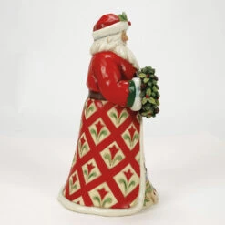 Enesco Jim Shore Heartwood Creek Christmas At The Lodge Santa Figurine, 10" -Enesco Store Jim Shore Santa With Lodge Scene Cloak Figurine 6017032 04