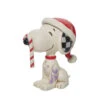 Enesco Jim Shore Peanuts Snoopy With Candy Cane Mini Figurine, 2.75" 1 Enesco Jim Shore Peanuts Snoopy With Candy Cane Mini Figurine, 2.75" -Enesco Store Jim Shore Snoopy Glitter Candy Cane Mini Figurine 6013048 01