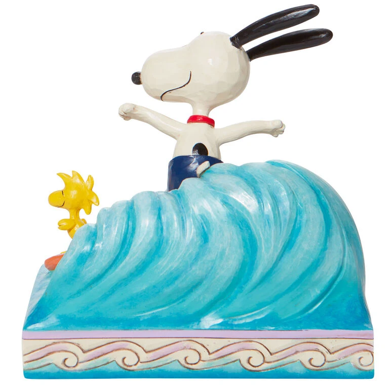 Enesco Jim Shore Peanuts Snoopy & Woodstock Surfing Figurine, 5.5" 4 Enesco Jim Shore Peanuts Snoopy & Woodstock Surfing Figurine, 5.5" - Image 2