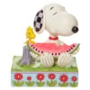 Enesco Jim Shore Peanuts Snoopy & Woodstock Sharing Watermelon Figurine, 4.625" -Enesco Store Jim Shore Snoopy Woodstock Watermelon Figurine 6010113 01